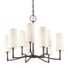 Hudson Valley Canada - Nine Light Chandelier - Dillon - Old Bronze- Union Lighting Luminaires Decor