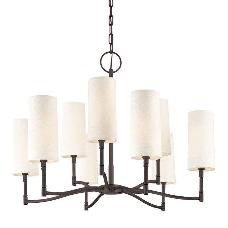 Hudson Valley Canada - Nine Light Chandelier - Dillon - Old Bronze- Union Lighting Luminaires Decor