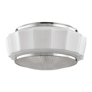 Hudson Valley Canada - Three Light Flush Mount - Odessa - Polished Nickel- Union Lighting Luminaires Decor