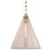 Hudson Valley Canada - One Light Pendant - Newbury - Aged Brass- Union Lighting Luminaires Decor