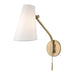 Hudson Valley Canada - One Light Swing Arm Wall Sconce - Patten - Aged Brass- Union Lighting Luminaires Decor