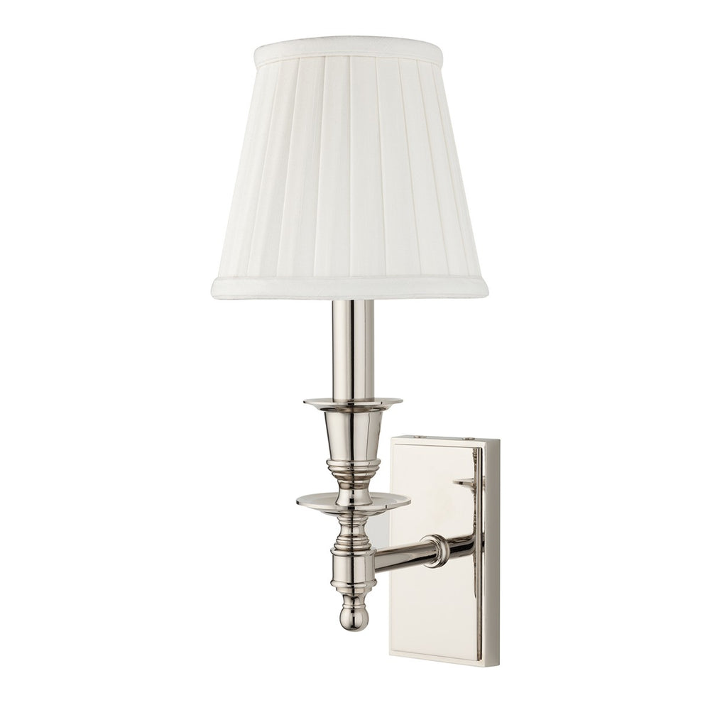 Hudson Valley Canada - One Light Wall Sconce - Ludlow - Polished Nickel- Union Lighting Luminaires Decor