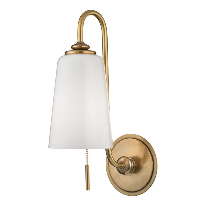 Hudson Valley Canada - One Light Wall Sconce - Glover - Aged Brass- Union Lighting Luminaires Decor