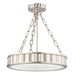 Hudson Valley Canada - Three Light Semi Flush Mount - Middlebury - Polished Nickel- Union Lighting Luminaires Decor