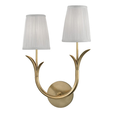 Hudson Valley Canada - Two Light Wall Sconce - Deering - Aged Brass- Union Lighting Luminaires Decor