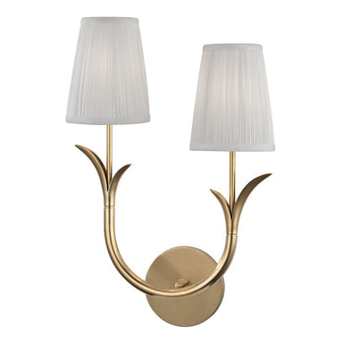 Hudson Valley Canada - Two Light Wall Sconce - Deering - Aged Brass- Union Lighting Luminaires Decor