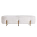 Arteriors - Bench - Justin - White- Union Lighting Luminaires Decor
