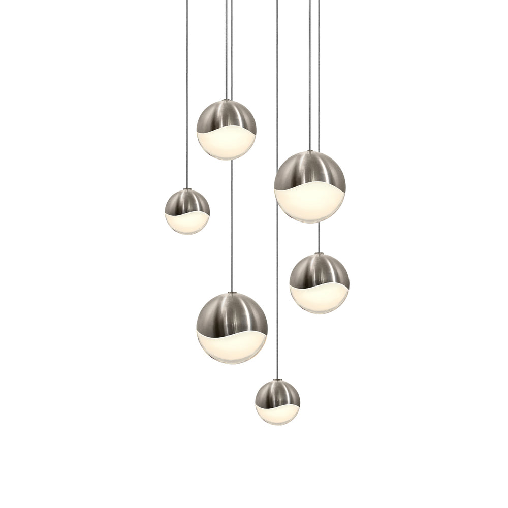 Sonneman - LED Pendant - Grapes - Satin Nickel- Union Lighting Luminaires Decor