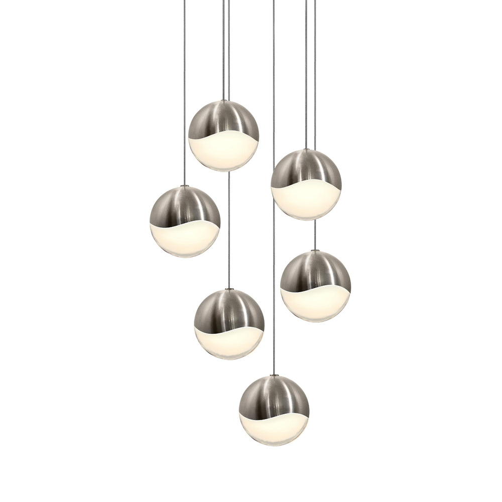 Sonneman - LED Pendant - Grapes - Satin Nickel- Union Lighting Luminaires Decor