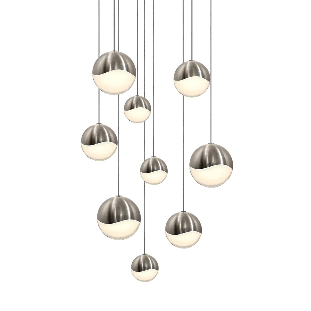 Sonneman - LED Pendant - Grapes - Satin Nickel- Union Lighting Luminaires Decor