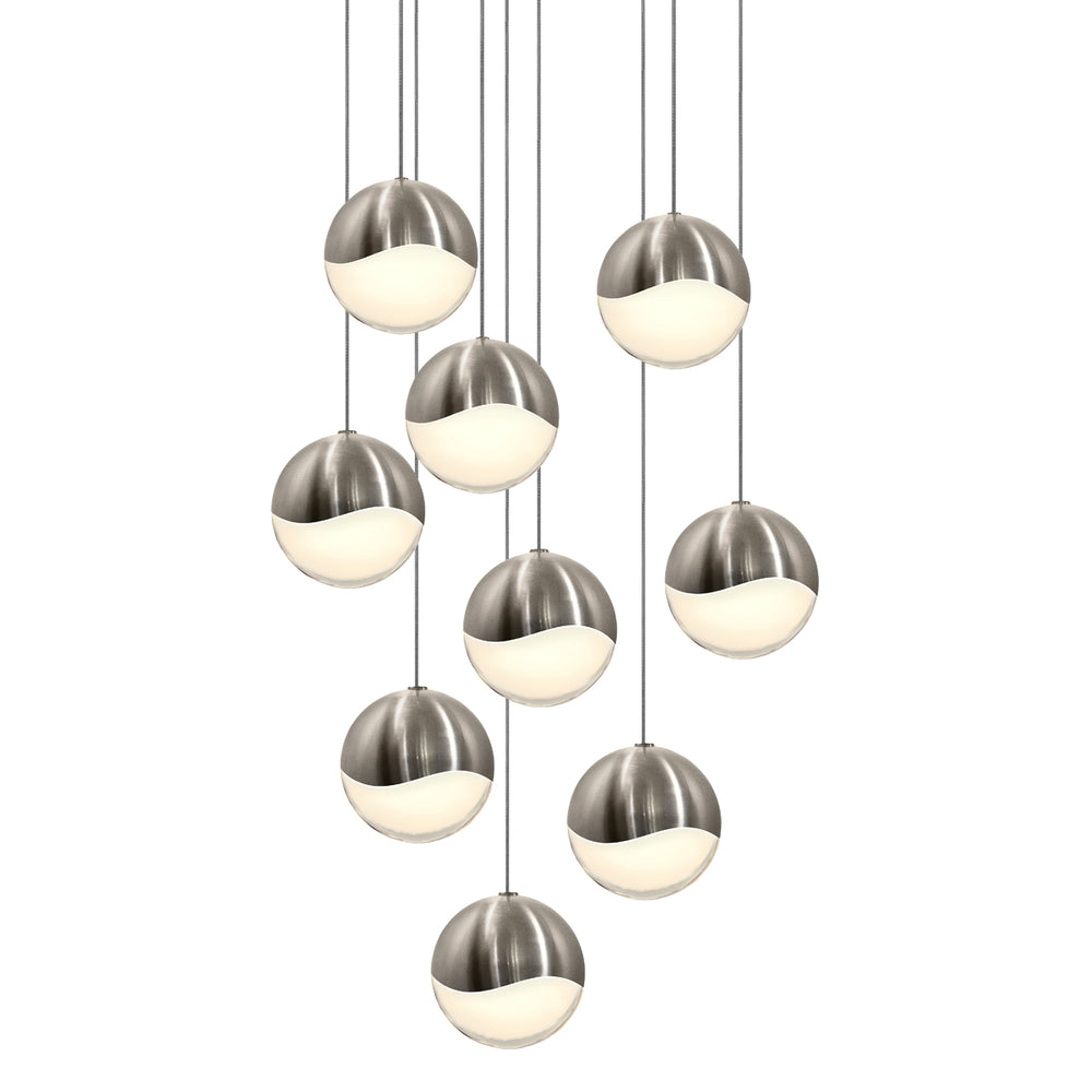 Sonneman - LED Pendant - Grapes - Satin Nickel- Union Lighting Luminaires Decor