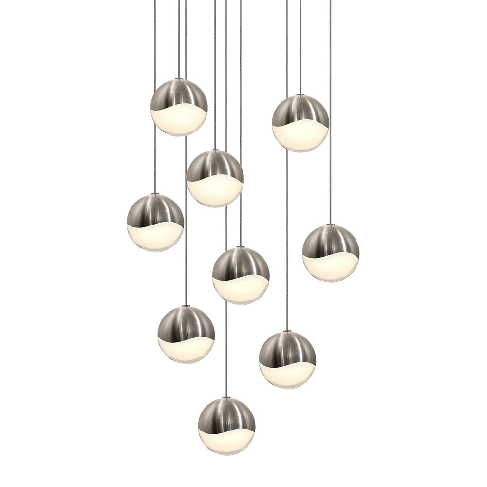 Sonneman - LED Pendant - Grapes - Satin Nickel- Union Lighting Luminaires Decor