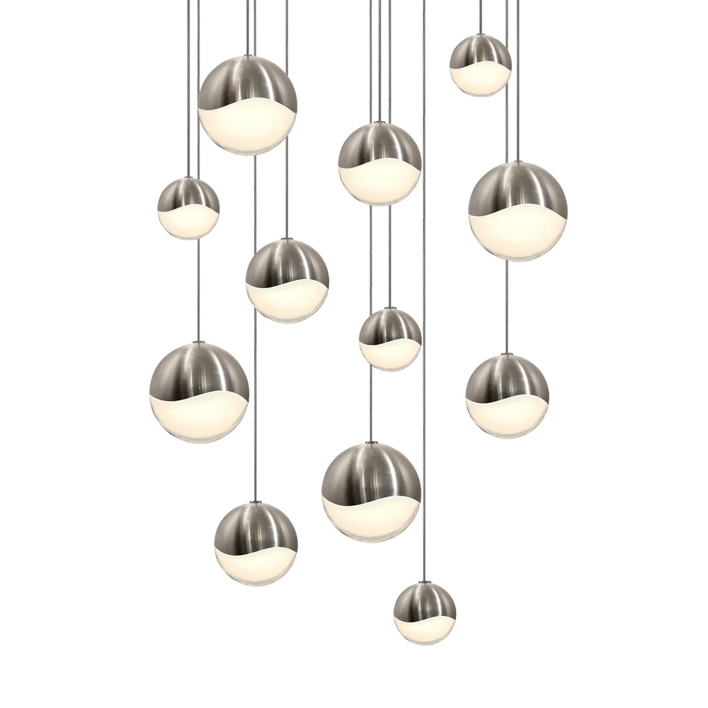 Sonneman - LED Pendant - Grapes - Satin Nickel- Union Lighting Luminaires Decor