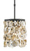 Currey and Company - One Light Pendant - Oyster Shell - Natural/Blacksmith- Union Lighting Luminaires Decor