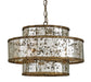 Currey and Company - Four Light Chandelier - Fantine Collection - Pyrite Bronze/Raj Mirror- Union Lighting Luminaires Decor