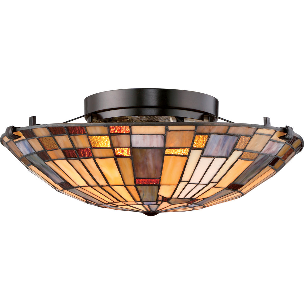 Quoizel - Two Light Flush Mount - Inglenook - Valiant Bronze- Union Lighting Luminaires Decor