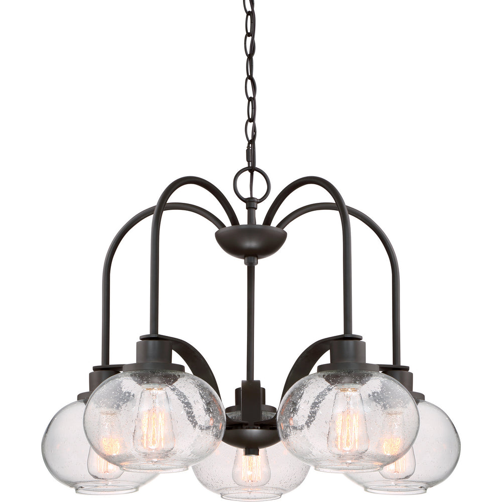 Quoizel - Five Light Chandelier - Trilogy - Old Bronze- Union Lighting Luminaires Decor