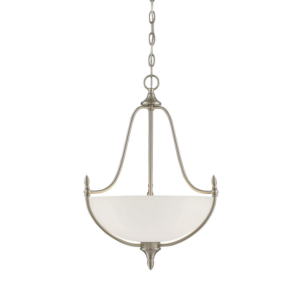 Savoy House - Three Light Pendant - Herndon - Satin Nickel- Union Lighting Luminaires Decor