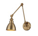 Savoy House - One Light Wall Sconce - Dakota - Warm Brass- Union Lighting Luminaires Decor