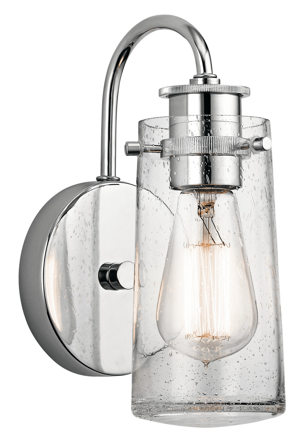 Kichler Canada - One Light Wall Sconce - Braelyn - Chrome- Union Lighting Luminaires Decor