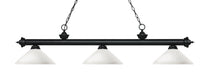 Z-Lite Canada - Three Light Billiard - Riviera - Matte Black- Union Lighting Luminaires Decor