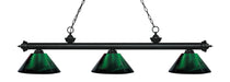 Z-Lite Canada - Three Light Billiard - Riviera - Matte Black- Union Lighting Luminaires Decor