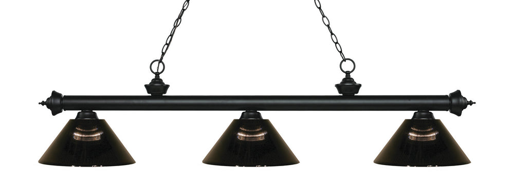 Z-Lite Canada - Three Light Billiard - Riviera - Matte Black- Union Lighting Luminaires Decor