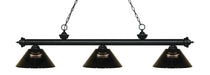 Z-Lite Canada - Three Light Billiard - Riviera - Matte Black- Union Lighting Luminaires Decor
