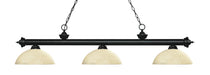 Z-Lite Canada - Three Light Billiard - Riviera - Matte Black- Union Lighting Luminaires Decor