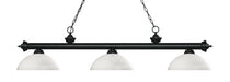 Z-Lite Canada - Three Light Billiard - Riviera - Matte Black- Union Lighting Luminaires Decor