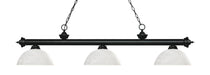 Z-Lite Canada - Three Light Billiard - Riviera - Matte Black- Union Lighting Luminaires Decor