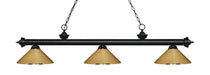 Z-Lite Canada - Three Light Billiard - Riviera - Matte Black- Union Lighting Luminaires Decor