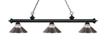 Z-Lite Canada - Three Light Billiard - Riviera - Matte Black- Union Lighting Luminaires Decor