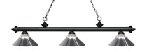 Z-Lite Canada - Three Light Billiard - Riviera - Matte Black- Union Lighting Luminaires Decor