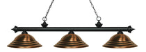 Z-Lite Canada - Three Light Billiard - Riviera - Matte Black- Union Lighting Luminaires Decor