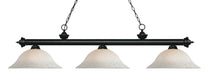 Z-Lite Canada - Three Light Billiard - Riviera - Matte Black- Union Lighting Luminaires Decor