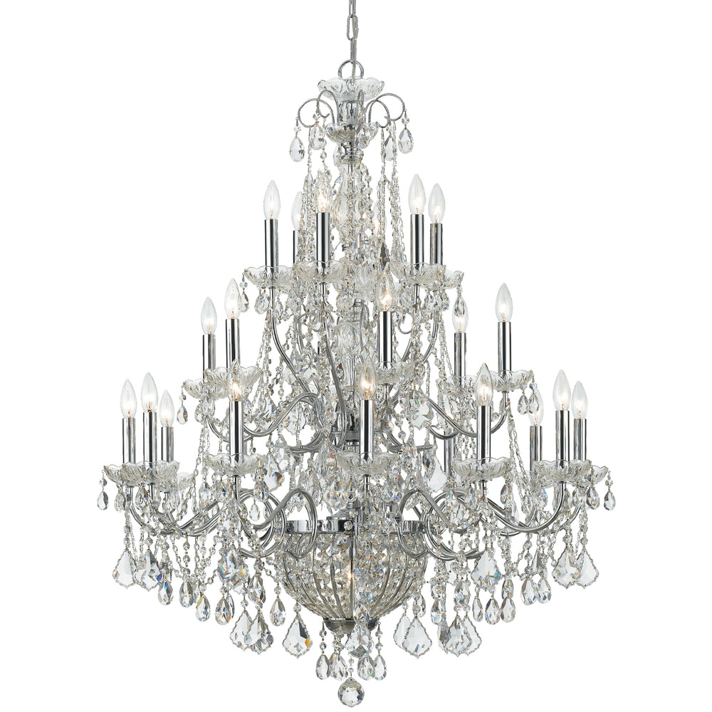 Crystorama - 26 Light Chandelier - Imperial - Polished Chrome- Union Lighting Luminaires Decor