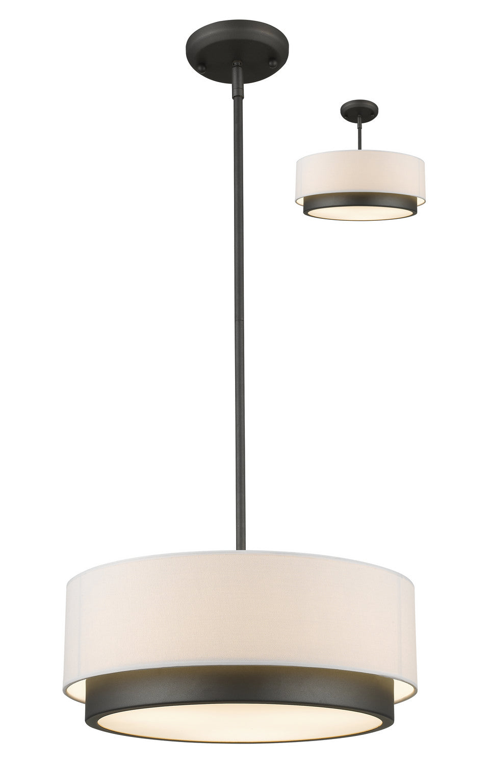 Z-Lite Canada - Three Light Pendant - Jade - Factory Bronze- Union Lighting Luminaires Decor