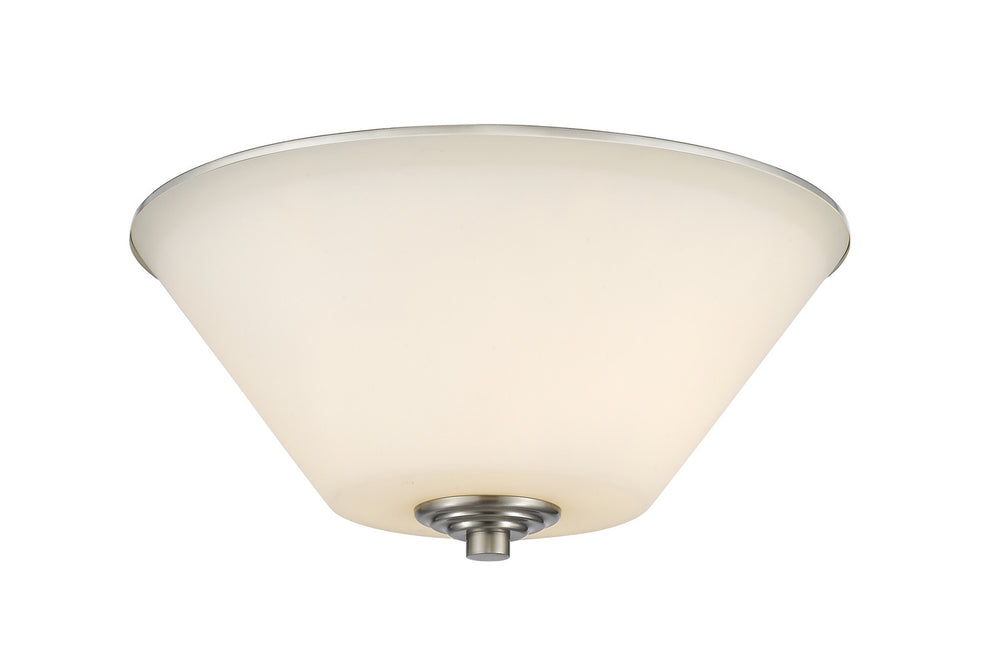 Z-Lite Canada - Two Light Flush Mount - Jarra - Brushed Nickel- Union Lighting Luminaires Decor