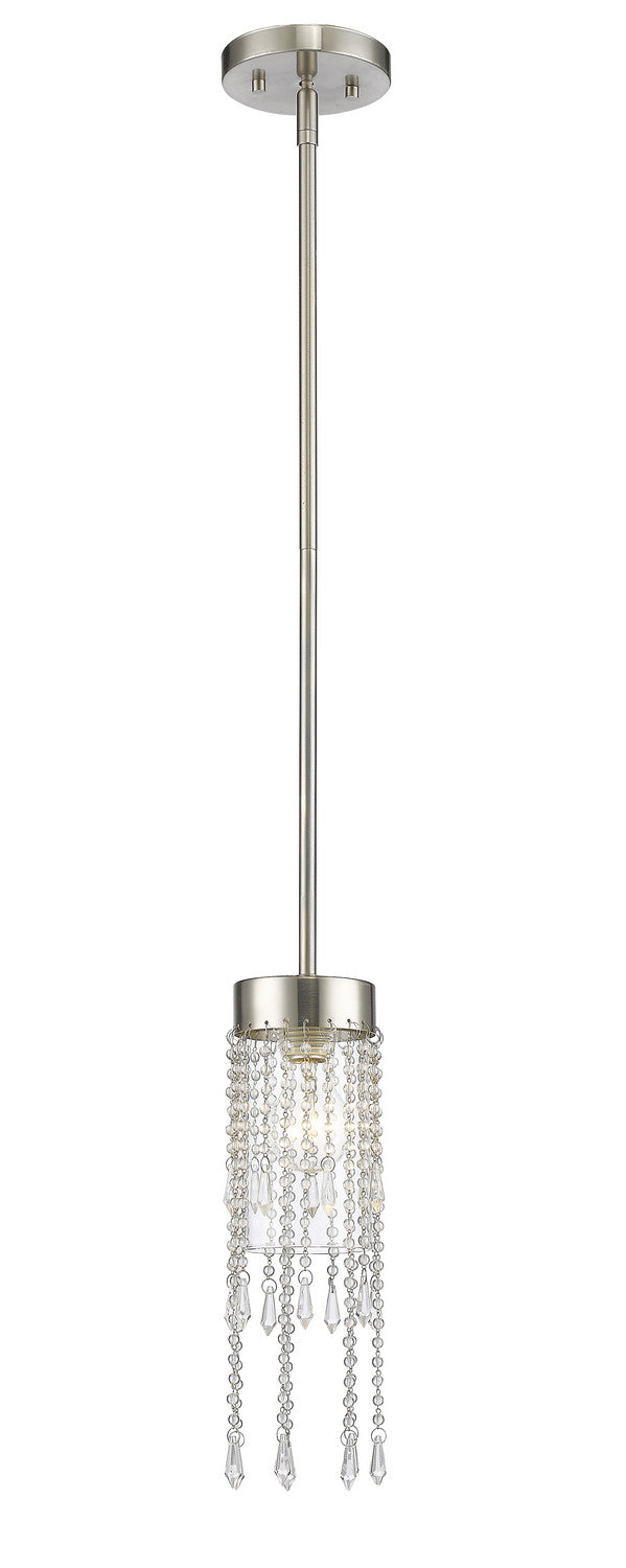 Z-Lite Canada - One Light Pendant - Siena - Brushed Nickel- Union Lighting Luminaires Decor