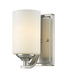 Z-Lite Canada - One Light Wall Sconce - Bordeaux - Brushed Nickel- Union Lighting Luminaires Decor