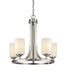 Z-Lite Canada - Five Light Chandelier - Bordeaux - Brushed Nickel- Union Lighting Luminaires Decor