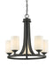 Z-Lite Canada - Five Light Chandelier - Bordeaux - Bronze- Union Lighting Luminaires Decor