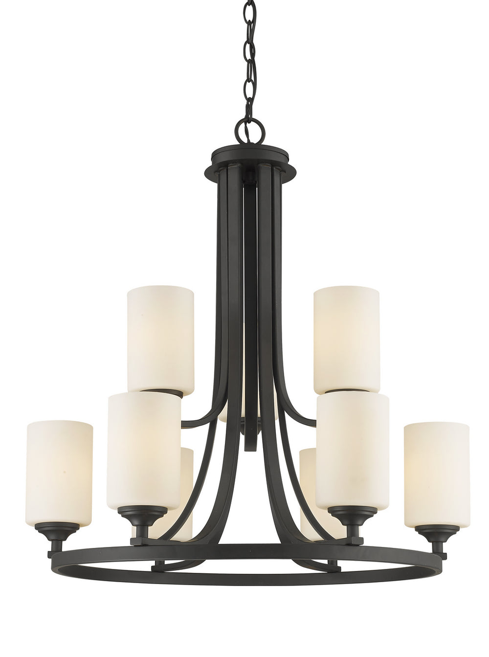 Z-Lite Canada - Nine Light Chandelier - Bordeaux - Bronze- Union Lighting Luminaires Decor