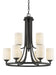 Z-Lite Canada - Nine Light Chandelier - Bordeaux - Bronze- Union Lighting Luminaires Decor