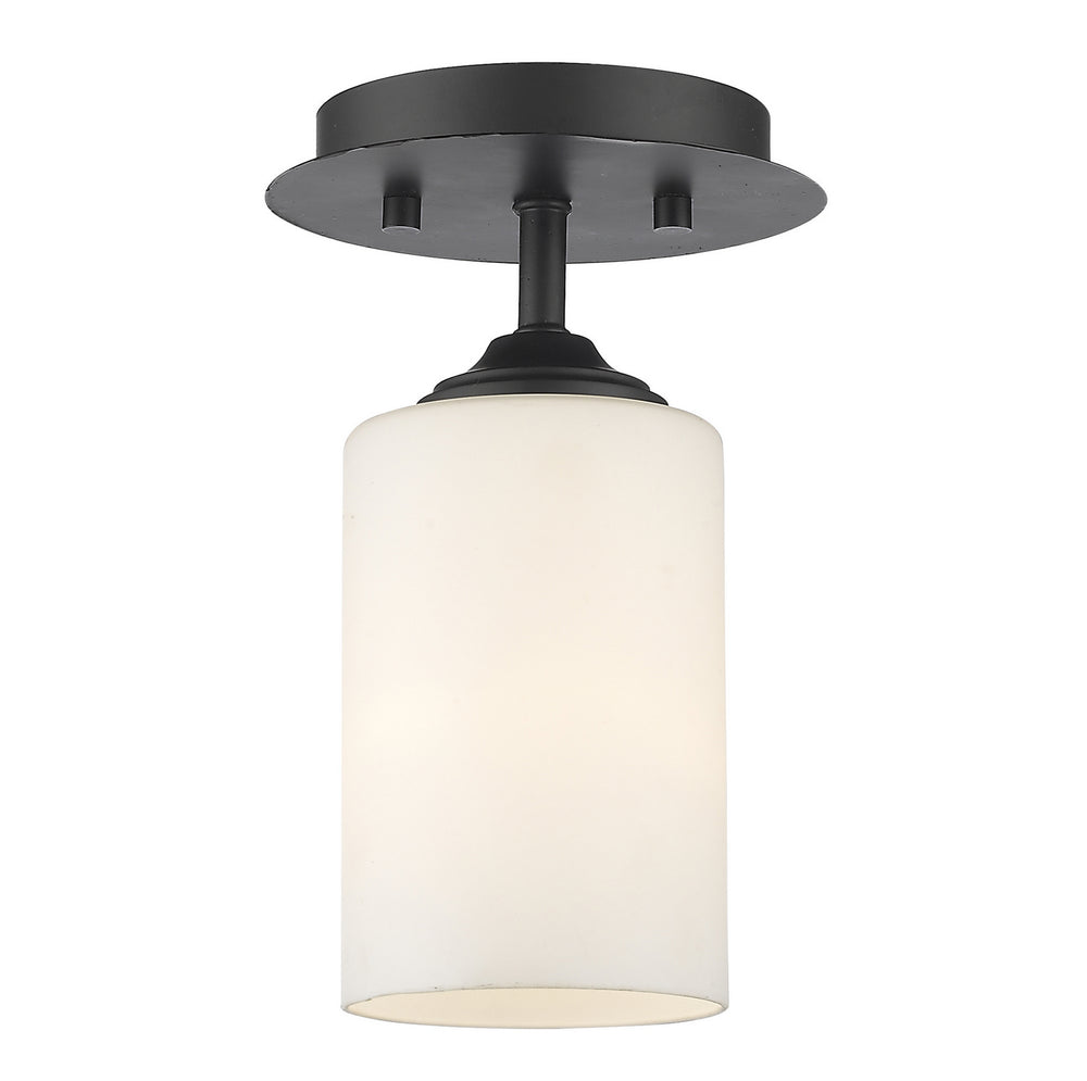 Z-Lite Canada - One Light Flush Mount - Bordeaux - Bronze- Union Lighting Luminaires Decor