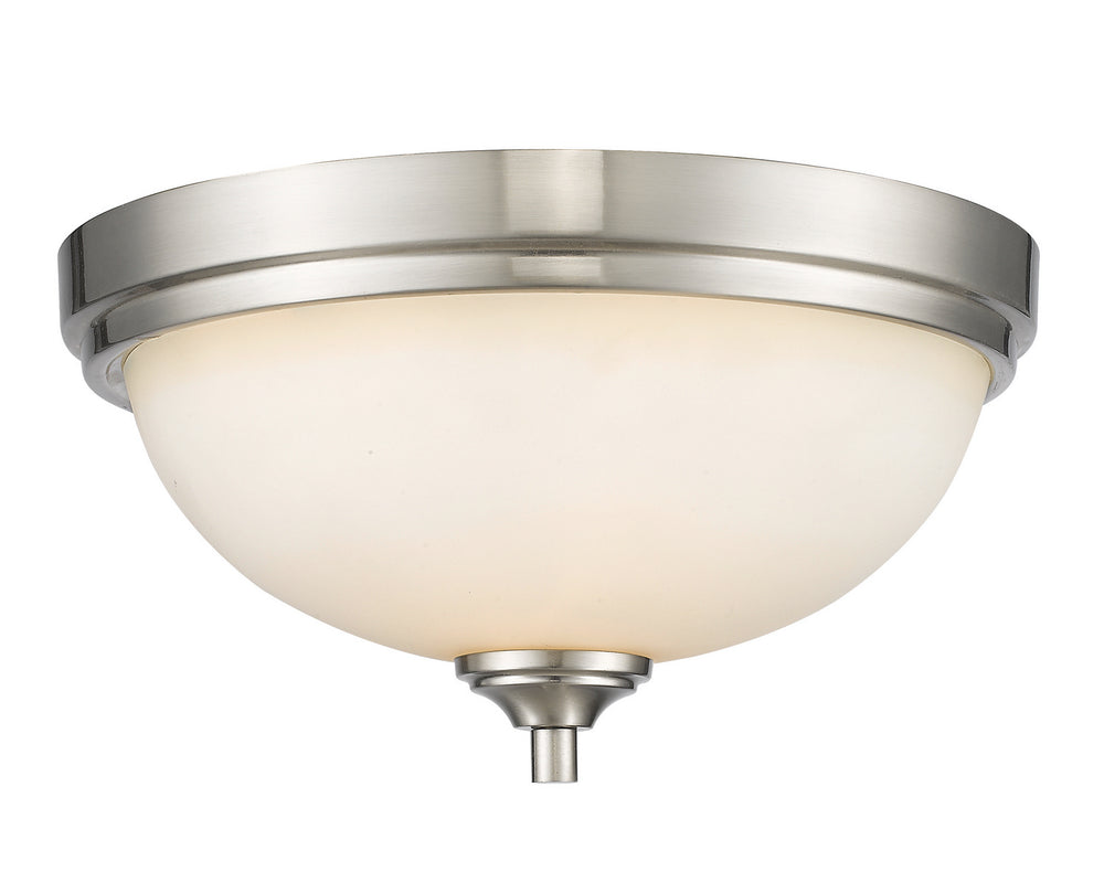 Z-Lite Canada - Two Light Flush Mount - Bordeaux - Brushed Nickel- Union Lighting Luminaires Decor
