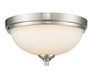 Z-Lite Canada - Two Light Flush Mount - Bordeaux - Brushed Nickel- Union Lighting Luminaires Decor