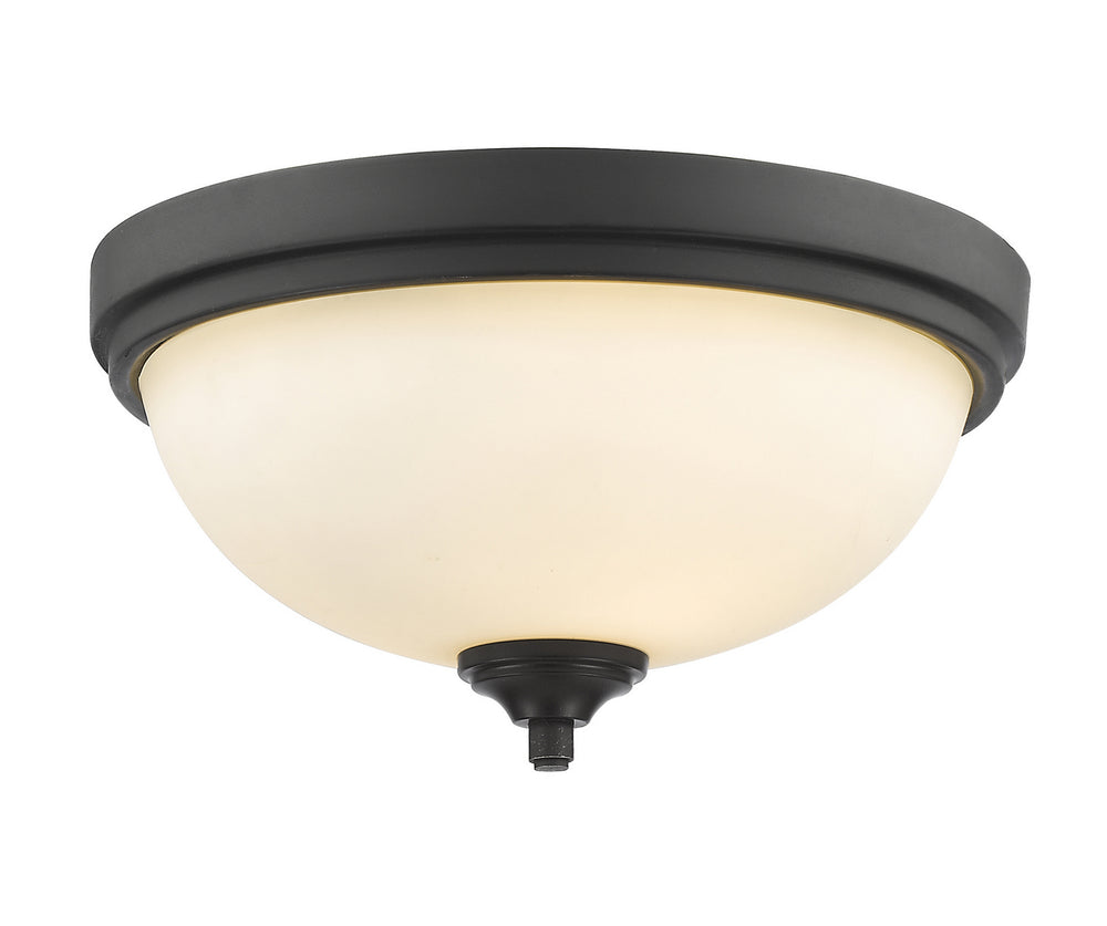 Z-Lite Canada - Two Light Flush Mount - Bordeaux - Bronze- Union Lighting Luminaires Decor