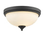 Z-Lite Canada - Two Light Flush Mount - Bordeaux - Bronze- Union Lighting Luminaires Decor